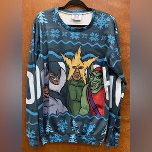 JAGY Me and the Boys Ugly Christmas Sweater Sweatshirt Size XL